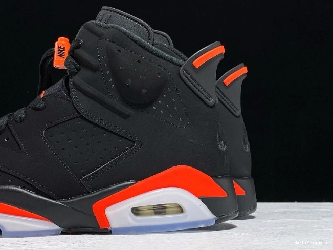 MaikeSneakers OG Infrared Air 6 Jordan Black 384664-060 Retro 0730